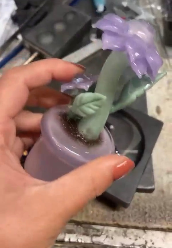 Mars Glass Flower Pot Pipe